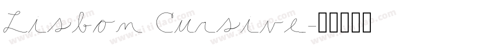 Lisbon Cursive字体转换